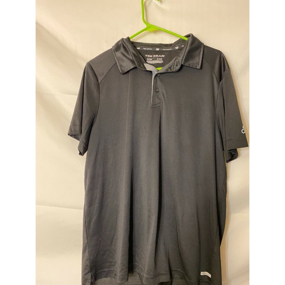 Preppy Black Polo Shirt Men's XL Golf Tennis Normcore Gorpcore